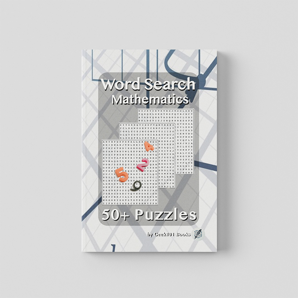 Word Search Mathematics mockup cover